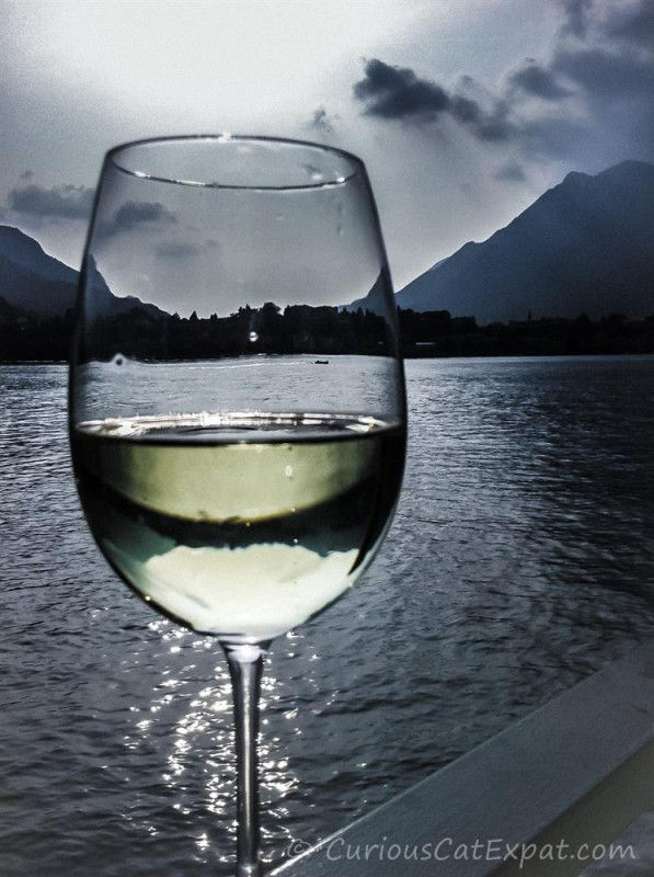 Wine at Lake Como, Italy