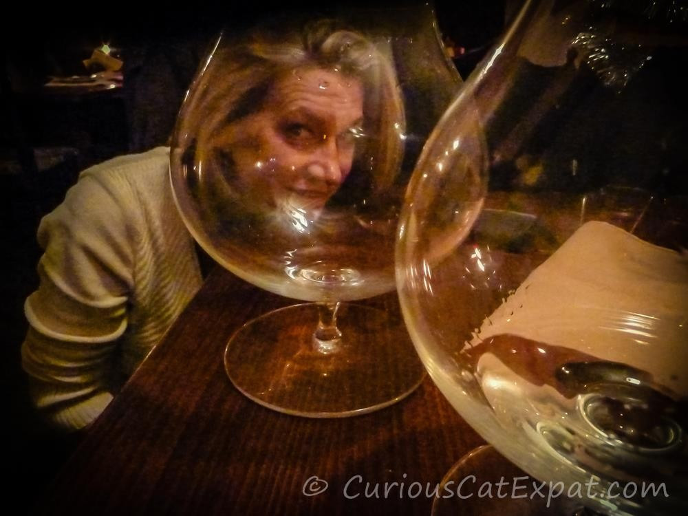 Hello!  It's me, the Curious Cat Expat - my head seems to be stuck in this snifter :)