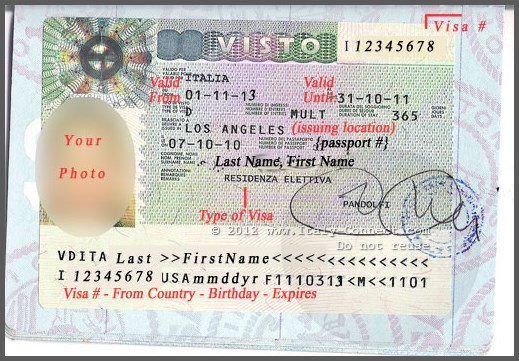 Visa-Visto from - CuriousCatExpat.com